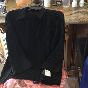 Croft & Barrow Women's Black Button Down Shirt